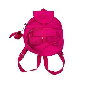 Kipling Backpack Hot Pink Medium Lightweight Nylon Adjustable
